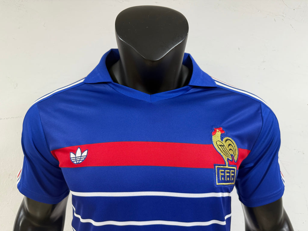 France 1988 Home Jersey -Retro Fan Version