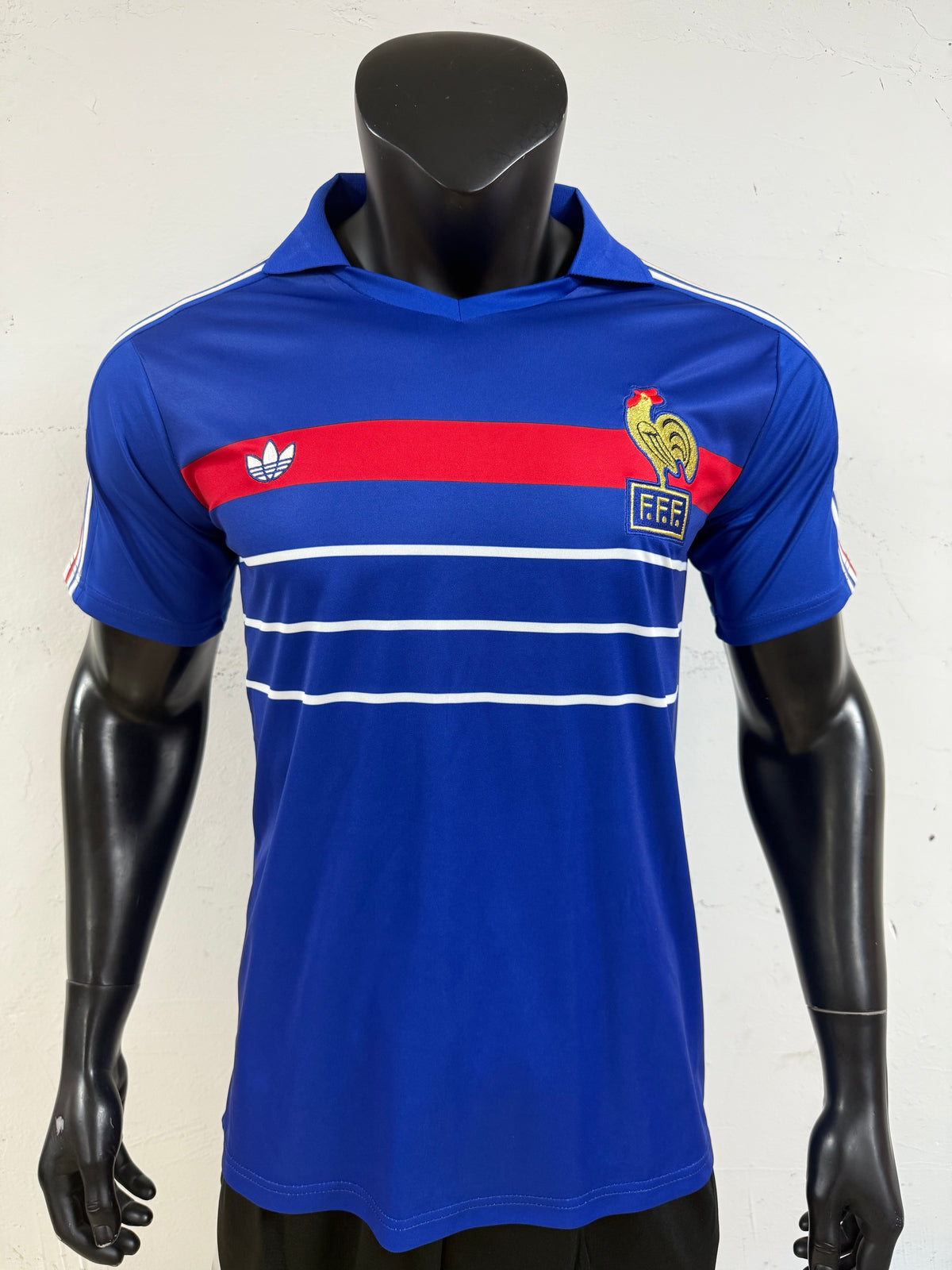 France 1988 Home Jersey -Retro Fan Version